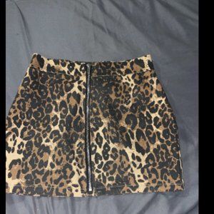 cheetah mini skirt
